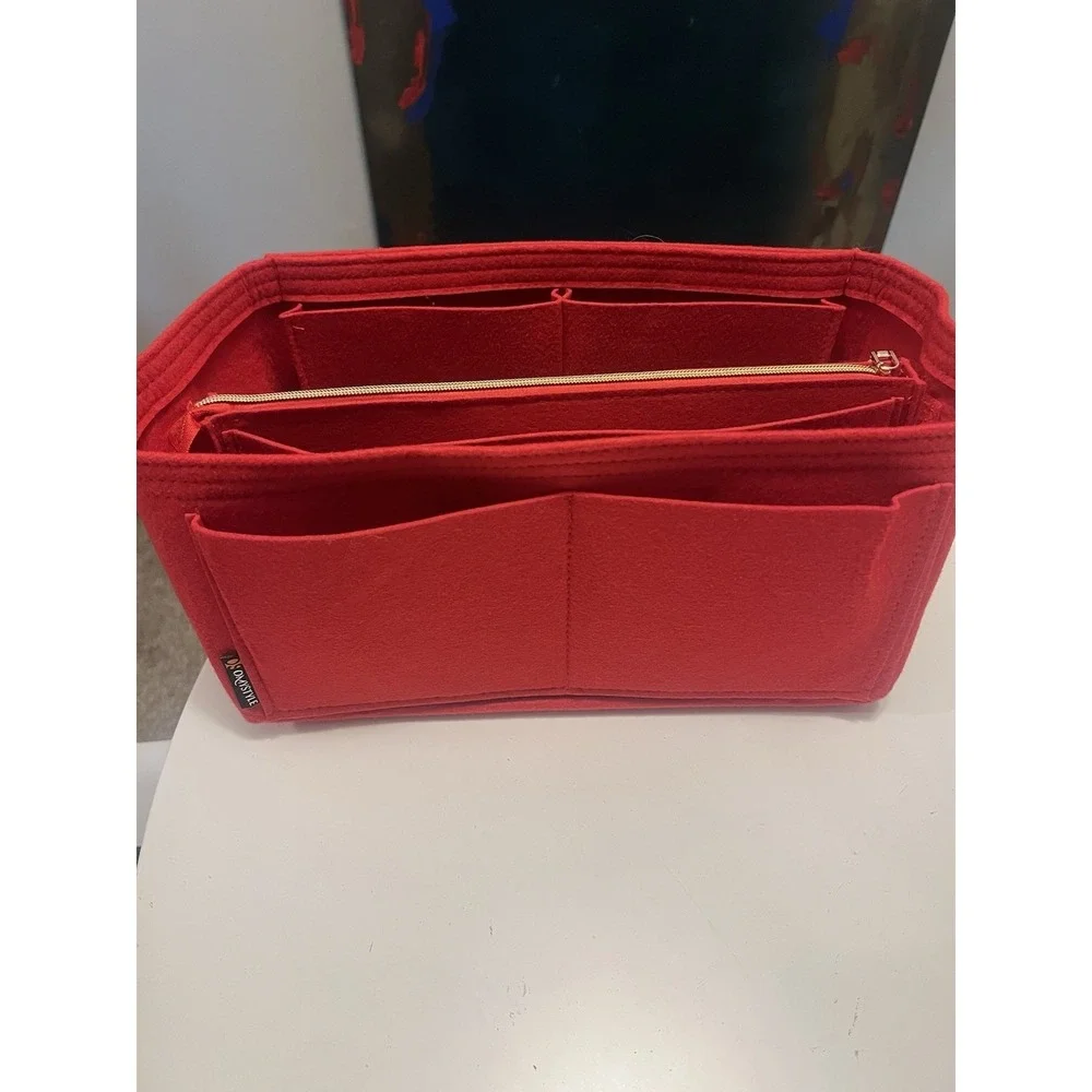 OhMyStyle Bag Organizer Red Zipper Pouch